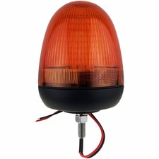 LED Amber Flashing Safety Standard Light Beacon Bolt On 12V-24V Thwaites Strobe
