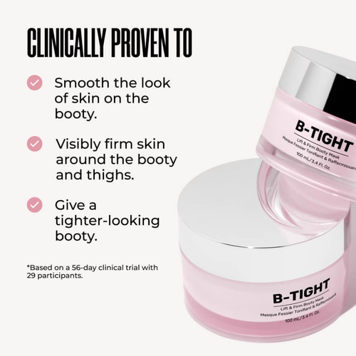 3x3.4oz MAELYS B TIGHT Lift & Firm Booty Mask with Brazilian Peppertree+Caffeine - Picture 5 of 12