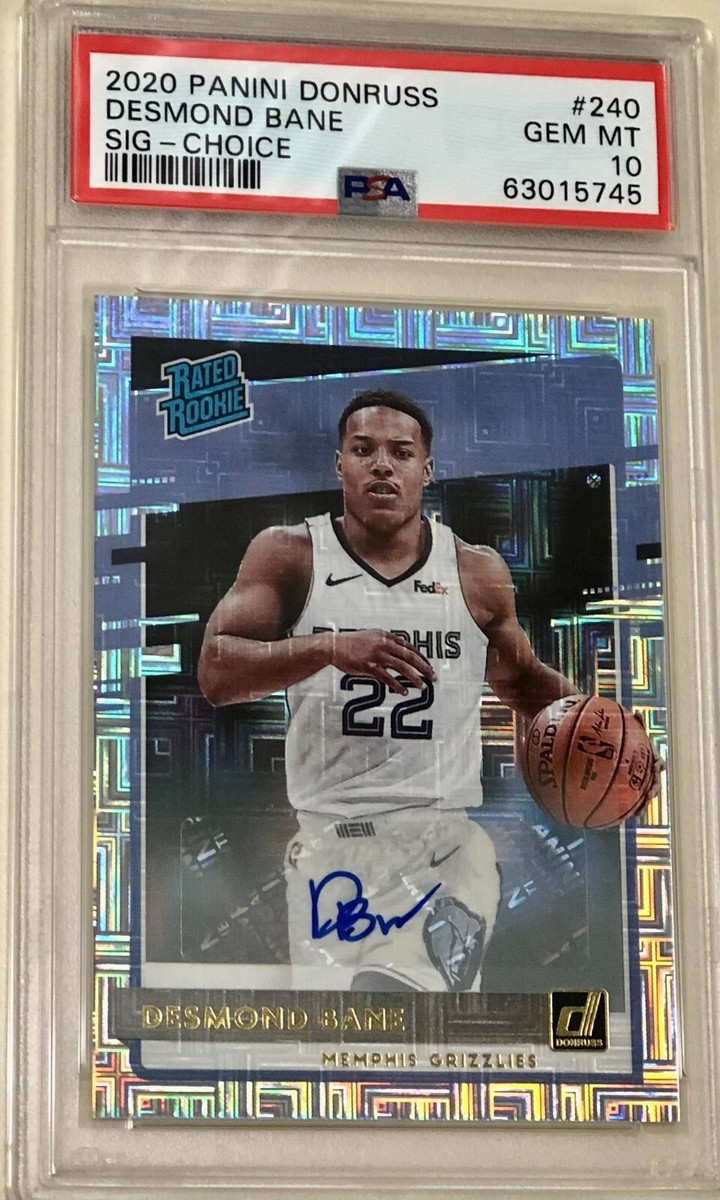 その他 2020-21 donruss desmond bane rc auto DESMOND BANE PSA 10- 2020 Panini Donruss - Choice Blue RC