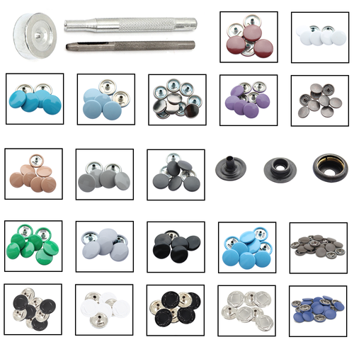 Metal Press Stud Fastener Snap Button Punch Tool for Leather Jacket