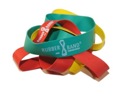 3x im Set Rubberband - Übungsband Fitnessband Gymnastikband Expander 