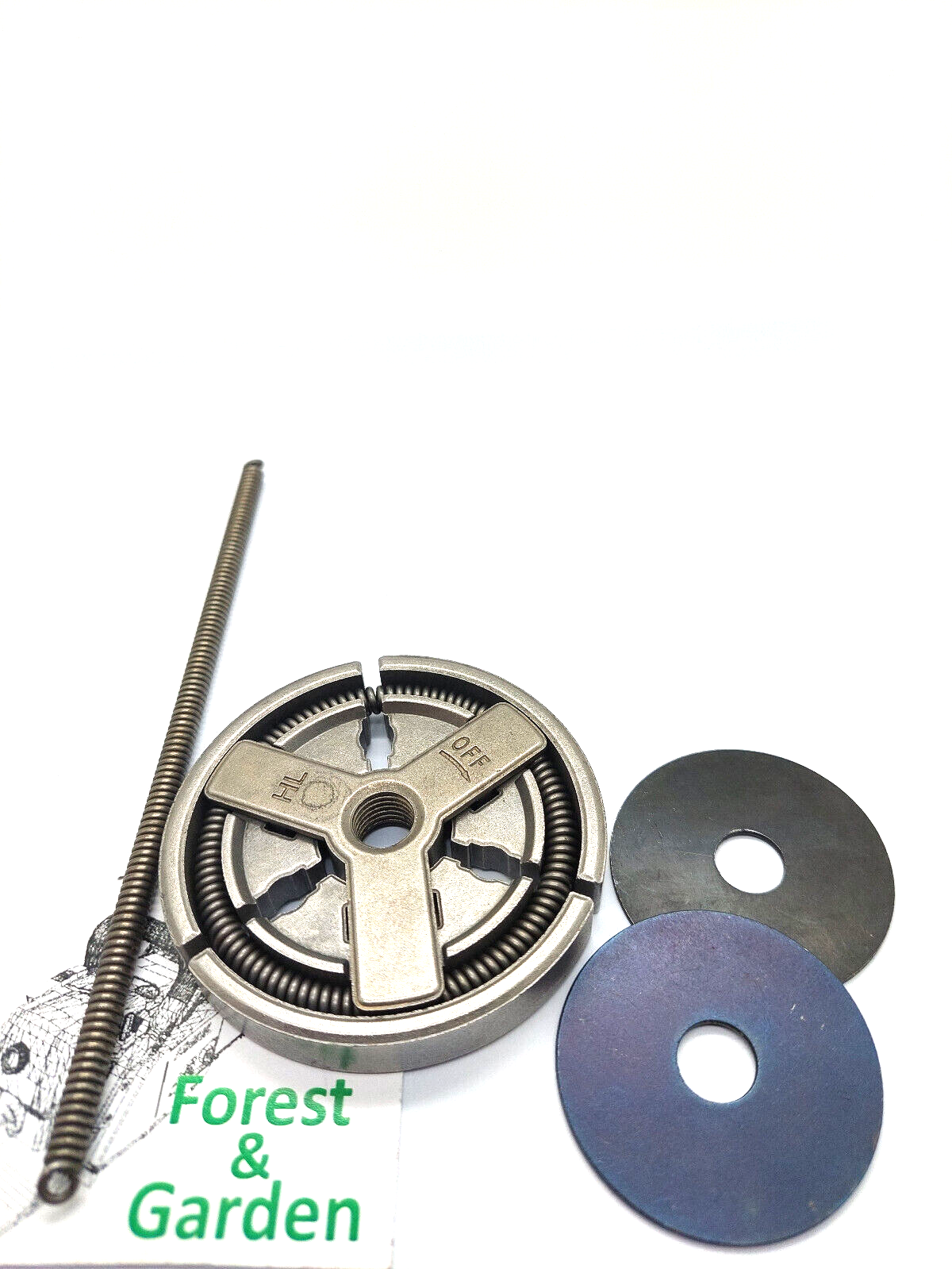 Clutch & spring washer set For CHINESE chainsaws 4500 5200 5800 45CC 52CC 58CC