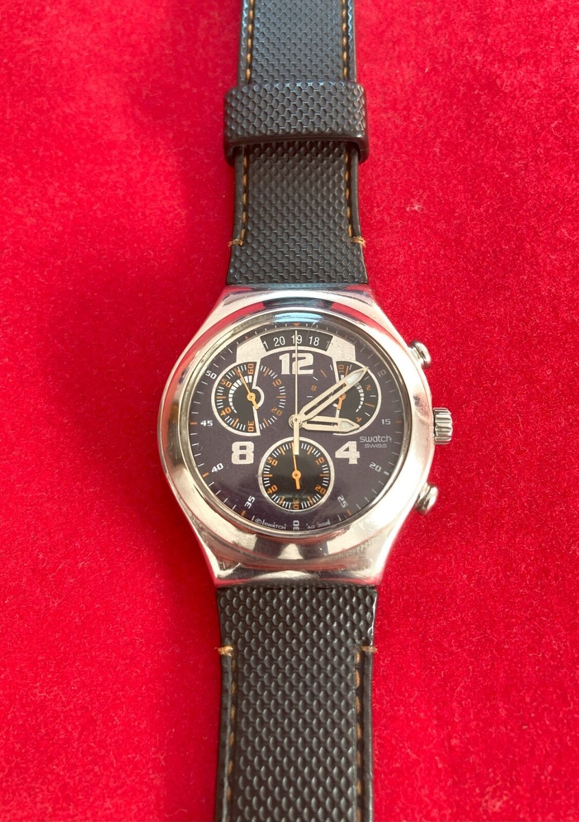 スウォッチ SWATCH IRONY THE CHRONO AG2008 Ladies Swatch Watch Irony AG 2008 4 Jewels Stainless Steel