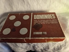 Vtg Domino Dominoes Set No 30 Standard Size Purmawear Puremco 28 Tiles In Box