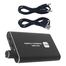 16-300 HIFI Headphone Amplifier Portable Earphone AMP 3.5mm w/ Audio USB Cable