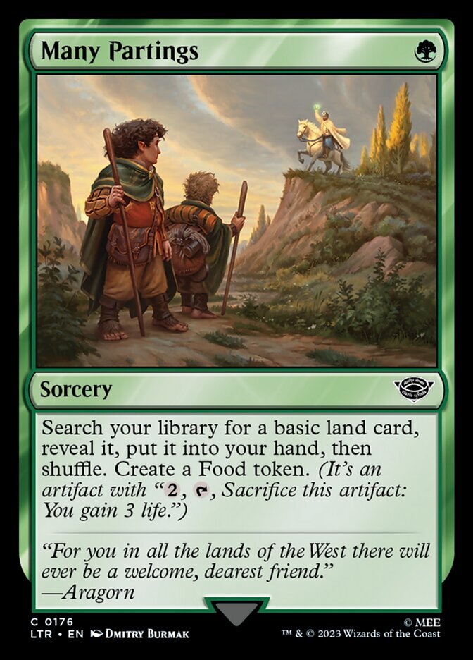Magic the Gathering (mtg): LTR: Many Partings (x 4)