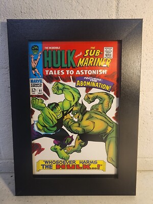 The Incredible Hulk Framed Comic 91 Print LimitedEdition#10577/26000 2008 Marvel