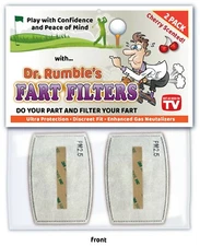 Golfer FART FILTER Joke Gag  Golf Ball Funny Dad Birthday Gift CHERRY  AIR PM2.5