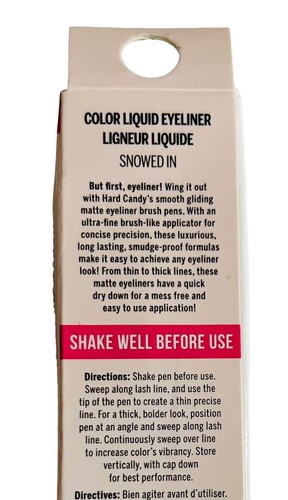 x3 HARD CANDY LIQUID EYELINER + LASH BOOST SERUM # 1808 SNOWED IN WHITE WOMEN'S - Picture 10 of 12