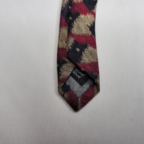 Robert Talbott Tie Black Red Gold Best Of Class Abstract Hand Sewn Silk England - Picture 10 of 12