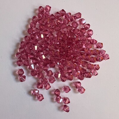 Genuine 4mm Swarovski Crystal Sparkling Beads 5301 Bicone 12pc You Pick Color