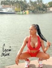 Sarai Minx Super Sexy Hot Adult Model Signed 8x10 Photo COA Proof 35