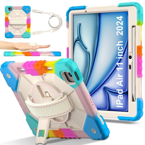 Shockproof Stand Case Cover For iPad 10.9 10th Pro 11 13 2024 10.2" 8 7 6 Air 6 - Picture 101 of 118