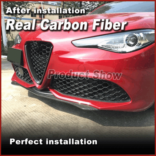 Für Alfa Romeo Giulia 952 2017-20 Carbon Frontlippe Ansatz Front Spoilerschwert - Bild 5 von 11