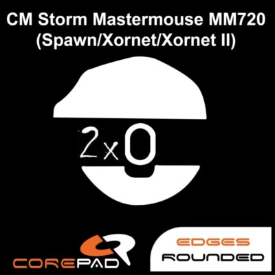 Corepad Skatez Cooler Master MasterMouse MM720 Replacement Mouse Feet Teflon
