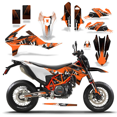 MX Graphics Set Aufkleber für KTM 690 Smc-R 19-20 Carbon X Orange