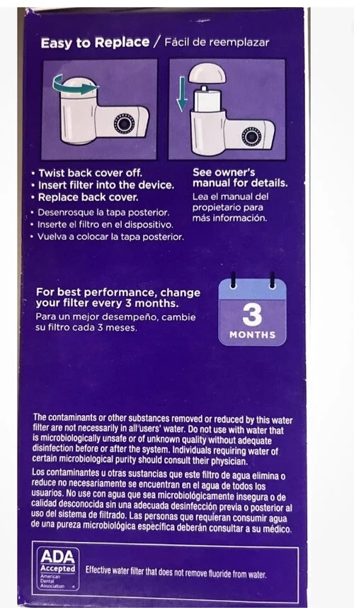 3 Pack Pur Basic Faucet Mount Replacement Filter RF33751V2 3 Filter - Image 3 of 4