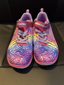 New Skechers Youth Girls 4 Selectors Style Athletic Shoes Multicolored Pink