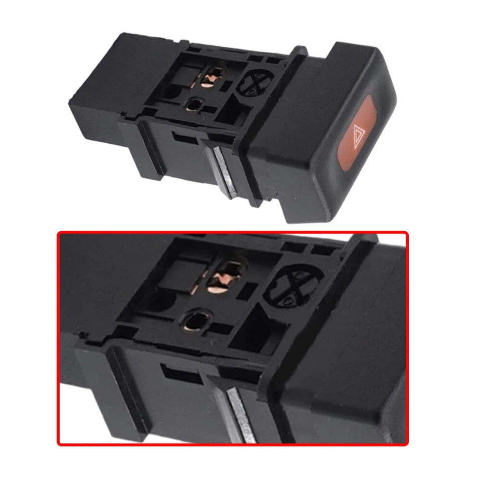 Botão interruptor lâmpada de aviso de emergência perigo 1991-95 para Nissan Sentra Sunny B13 - Imagem 4 de 4