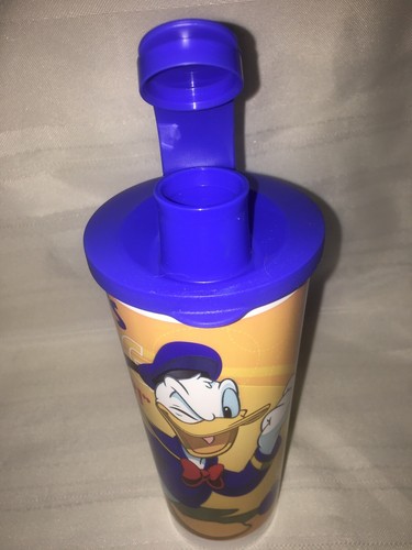 TUPPERWARE NEW (1) Donald Duck Disney 16 OZ STRAIGHT SIDED TUMBLER CUP GLASS - Picture 5 of 12