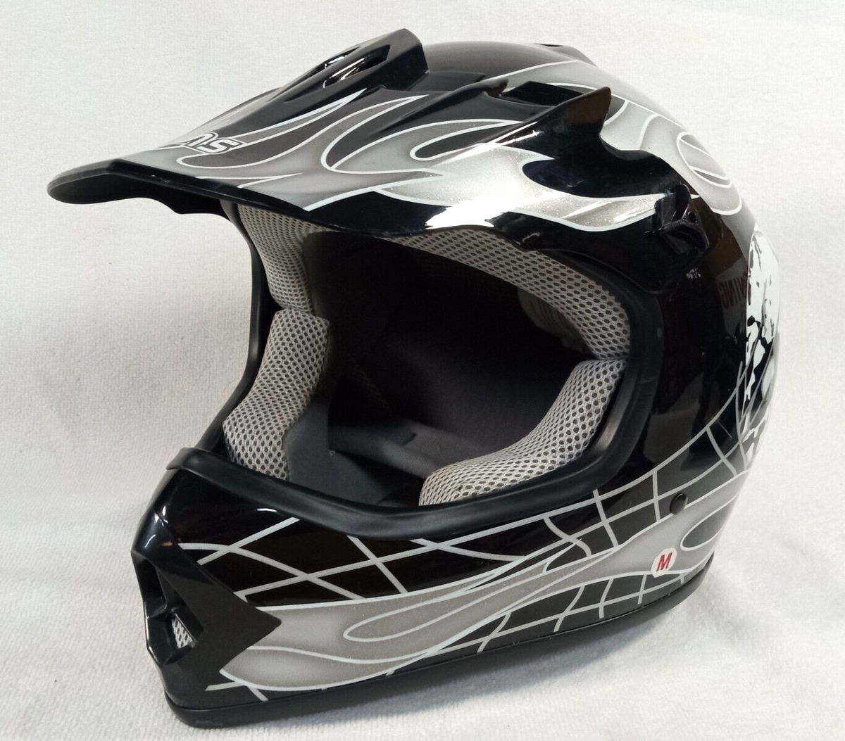 TMS Motorcycle Helmet M (51-52cm) Skull graphics super cool | eBay