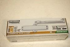 NEW Universal Hardware Commercial Door Closer Medium Duty Aluminum UH4051 Size 3