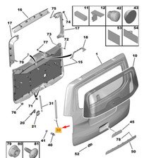 Verin de hayon / de capot Citroen JUMPY