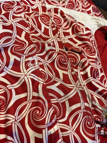 SPYDER Winter Red Swirl Hooded Full Zip Coat Snow Ski Jacket Unisex Kids Size 4 - Picture 5 of 9