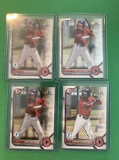 2022 Bowman Chrome JOSE PASTRANO RC 1st Bowman Cleveland Guardians Mix Lot 4