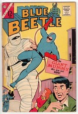 BLUE BEETLE  1  1964  - 1ST SILVER AGE BLUE BEETLE APP - CHARLTON - VG