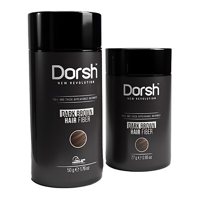 Haarverdichtung Pulver 27g / 50g Dark Brown Hair Fiber Schütthaar - Dunkelbraun