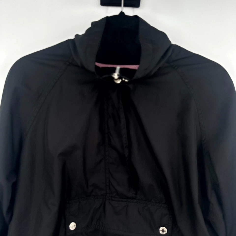 Chaqueta cortavientos deportiva Oleg Cassini para mujer XL negra bolsillos debajo de los brazos regular Foto 3 de 4