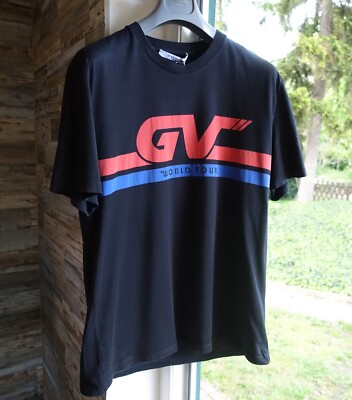 GIVENCHY SHIRT XXL world tour logo black 2xl xl cuban fit regular