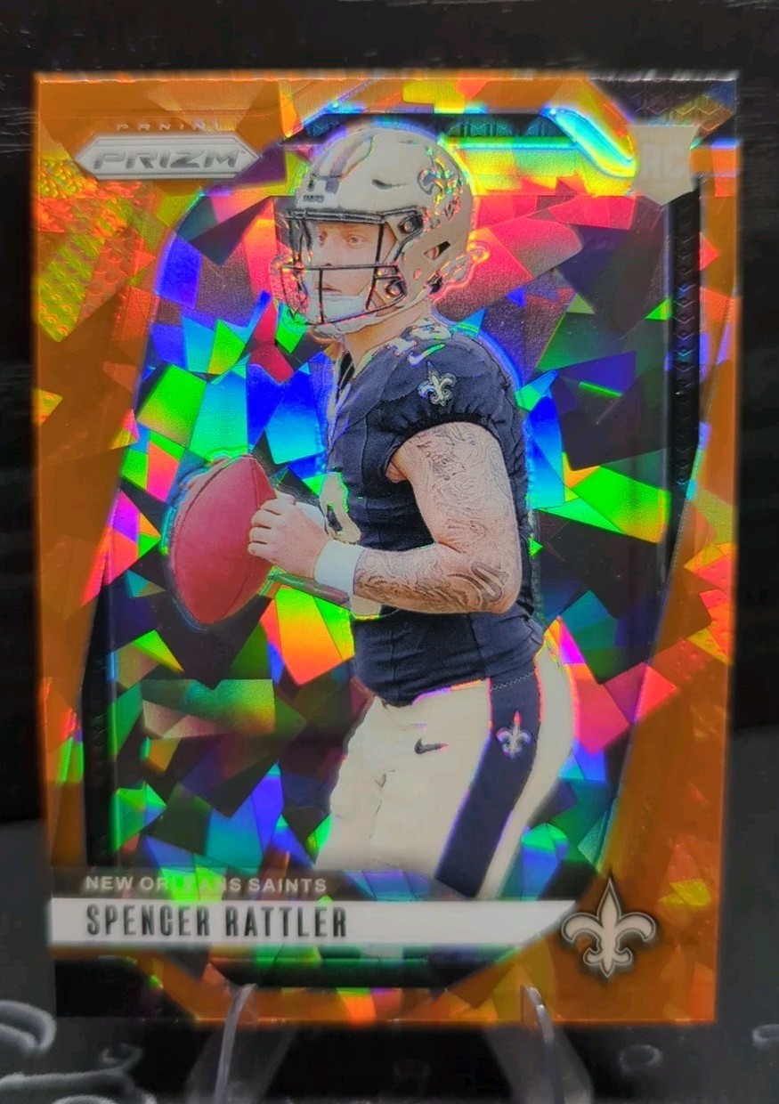 2024 Panini Prizm Spencer Rattler Rookie Orange Ice Prizm (RC) #388