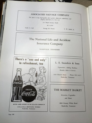 Backlog 1956 David Lipscomb College Yearbook Nashville Tennessee Annual - Picture 15 of 16
