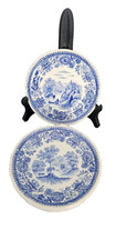 5x Villeroy & Boch alte kleine Teller Burgenland Blau Vintage