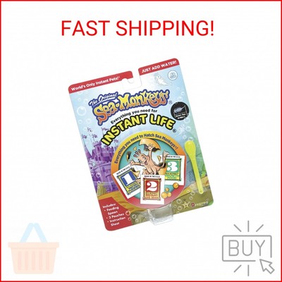 Sea-Monkeys  Instant Life - World's Only Instant Pets  - Ages 6+ (Pack of 1)