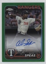 2024 Topps Chrome Rookie Auto Green Refractor /99 Alex Speas #RA-ASP Auto ms9