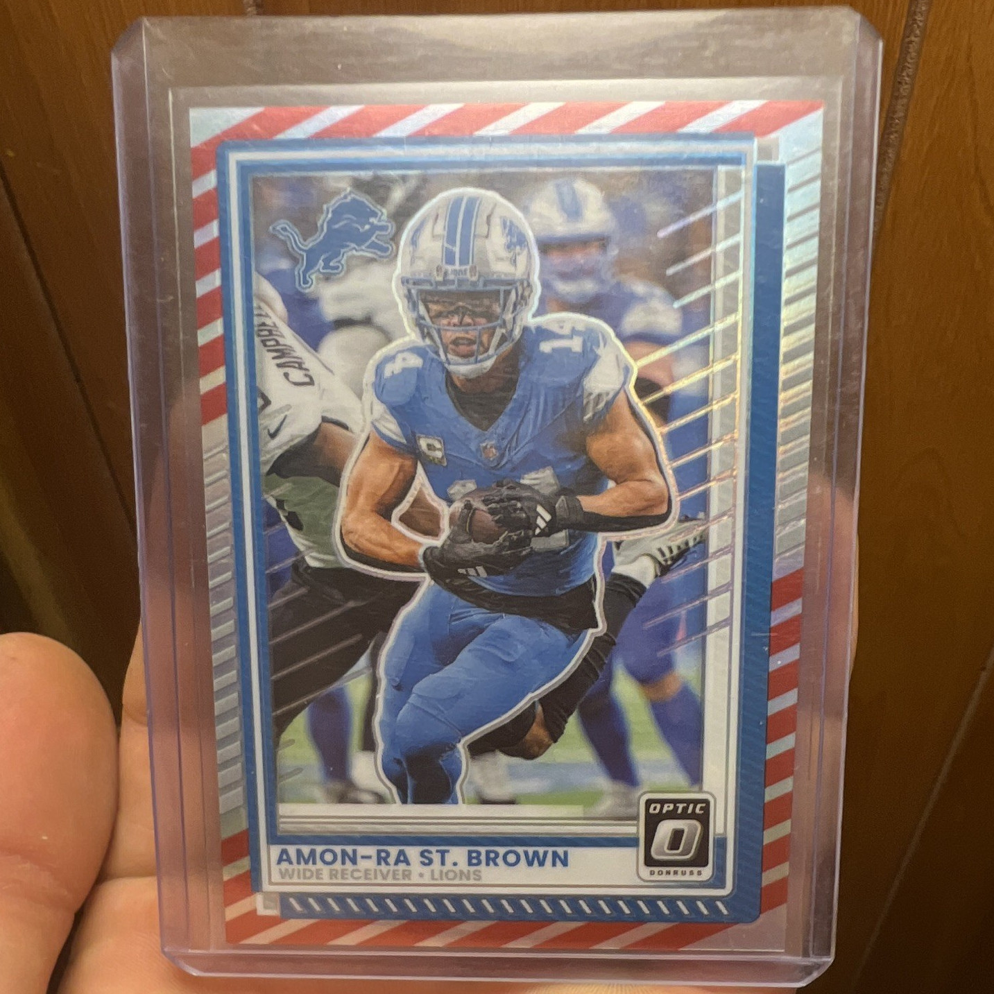 Amon-Ra St. Brown [Freedom] #63 2025 Panini Donruss Optic (ONLY ONE ON MARKET)
