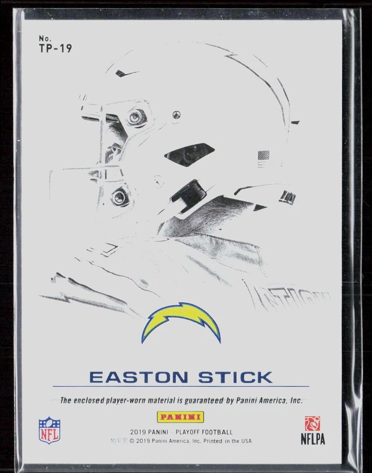 2019 Panini Playoff #TP-19 Easton Stick Turning Pro Memorabilia - Image 2 of 2