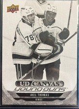 2024-25 Upper Deck UD Canvas Black and White Young Guns C-104 Akil Thomas