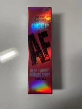 Deep AF Flavored Deep Throat Oral Cherry Desensitizing Numb Numbing Spray 1 oz