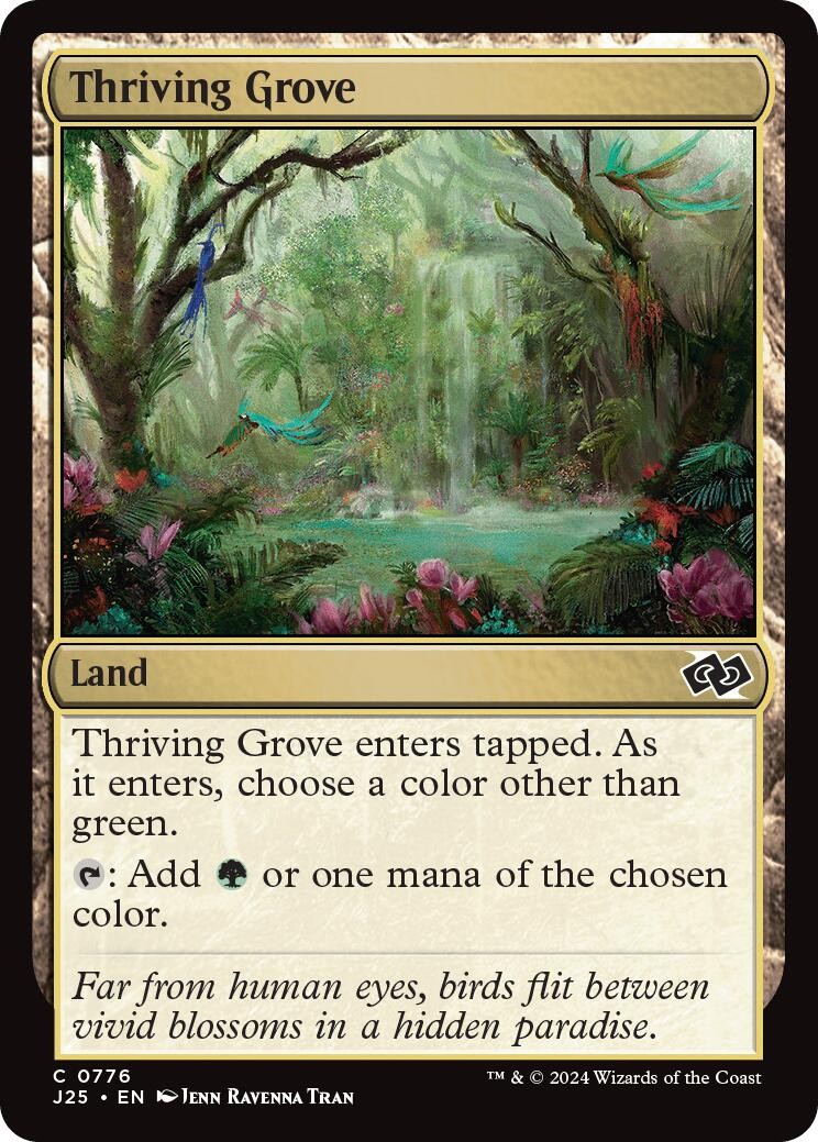 Thriving Grove 776 Common J25 MTG NM