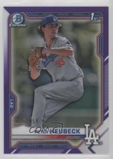 2021 Bowman Draft Chrome Purple Refractor 115/250 Peter Heubeck #BDC-146 8az