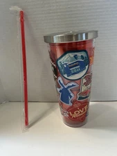 Dutch Bros 24 oz Holiday Winter Tumbler Red 2024 Sticker  Art Limited Ed NEW