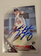 Ross Stripling Signed 2016 Topps Update US9 Baseball Card Los Angeles Dodgers