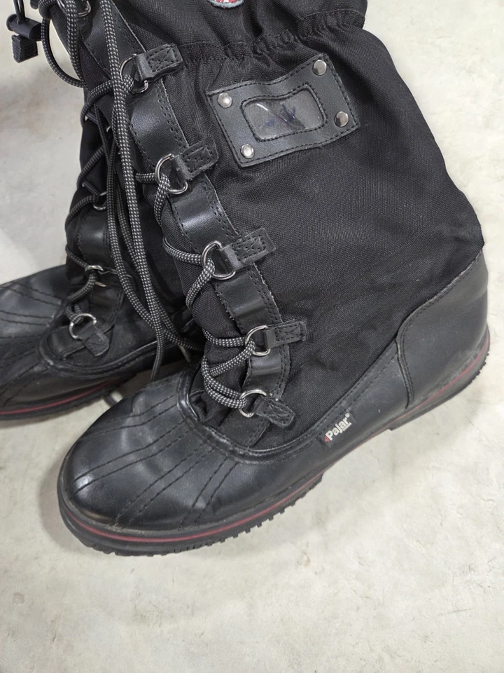 Pajar Canada Grip Women’s Winter Tall Boots Black Lace Lined Waterproof Sz 9-9.5 - Image 3 of 4