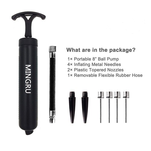 Ball pump (1 PACK - BLACK, 8") - Picture 2 of 7