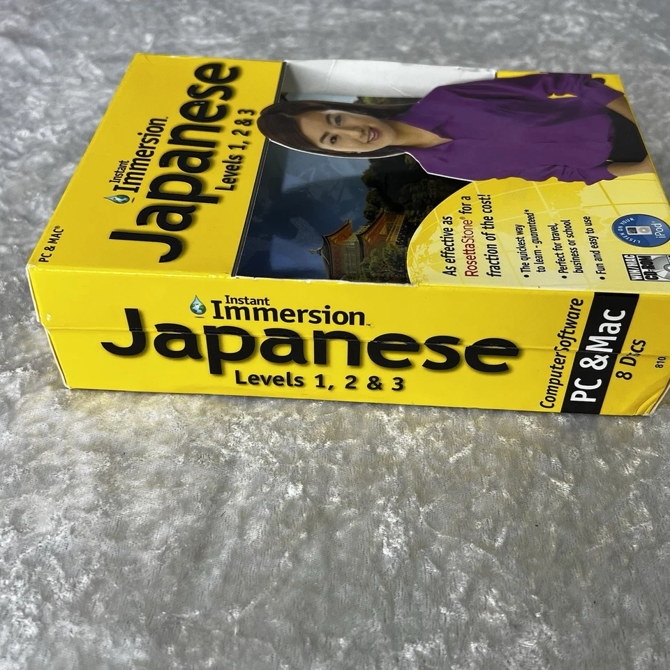 Instant Immersion Japanese Levels 1, 2 & 3 - For PC & MAC - New, Sealed - Image 4 of 4