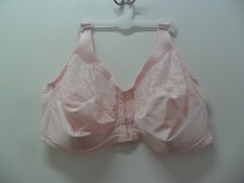 NWOT Light Pink Glamorise 1200 Front Hook Wireless Bra Size Size 48DD